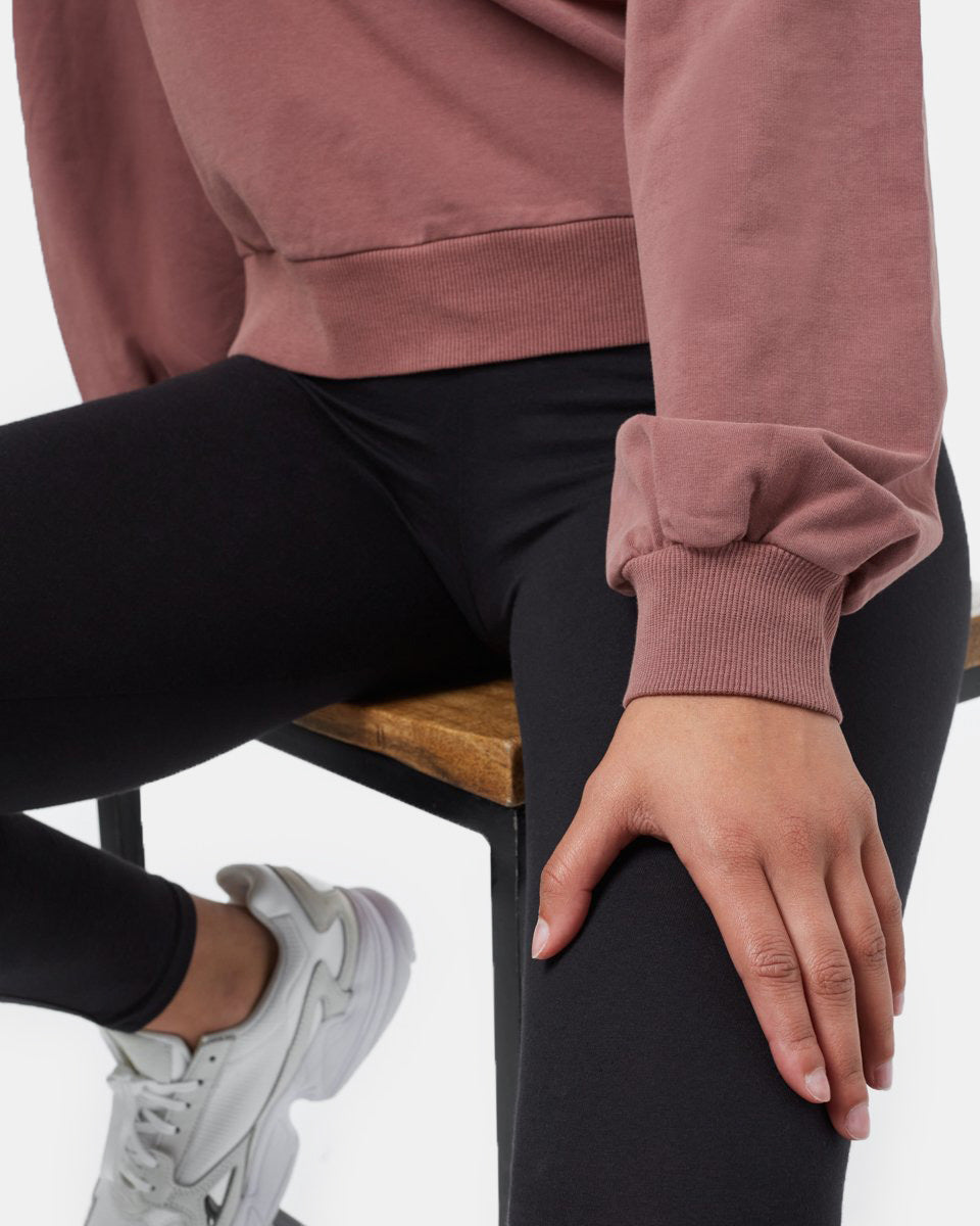 Red Women's Balloon Sleeve Pullover