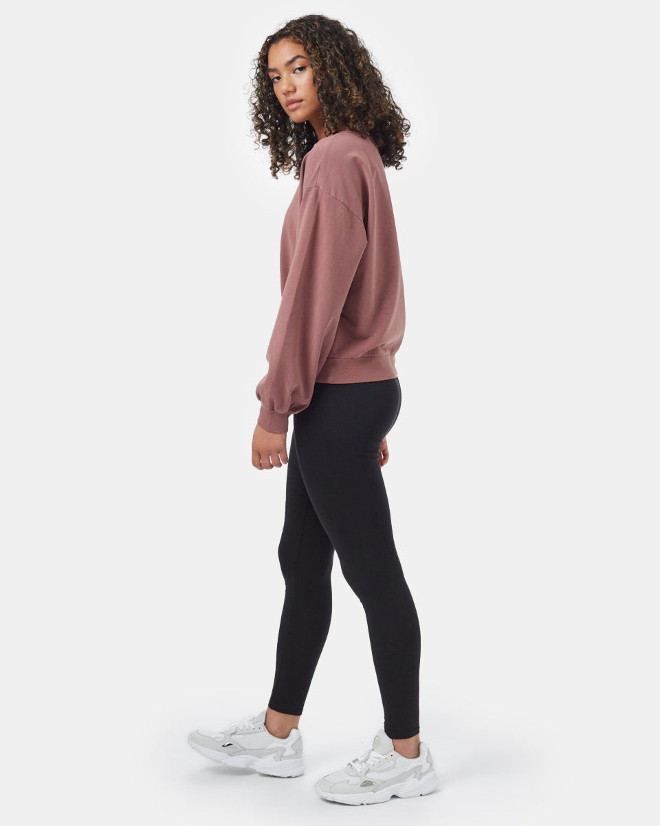 Red Women's Balloon Sleeve Pullover