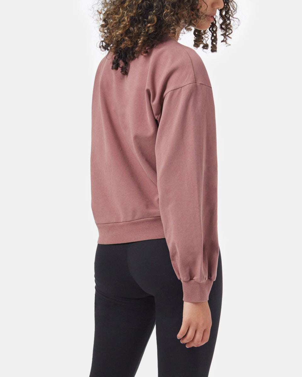 Red Women's Balloon Sleeve Pullover