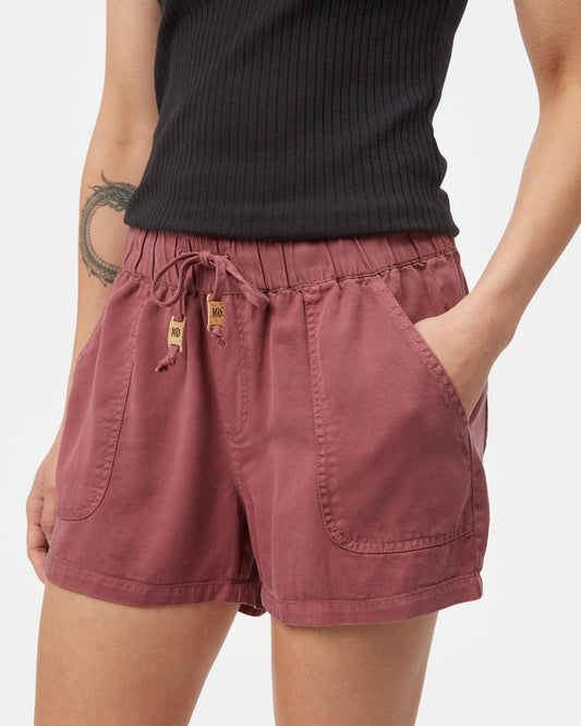 Red Women's Casual Summer Shorts
