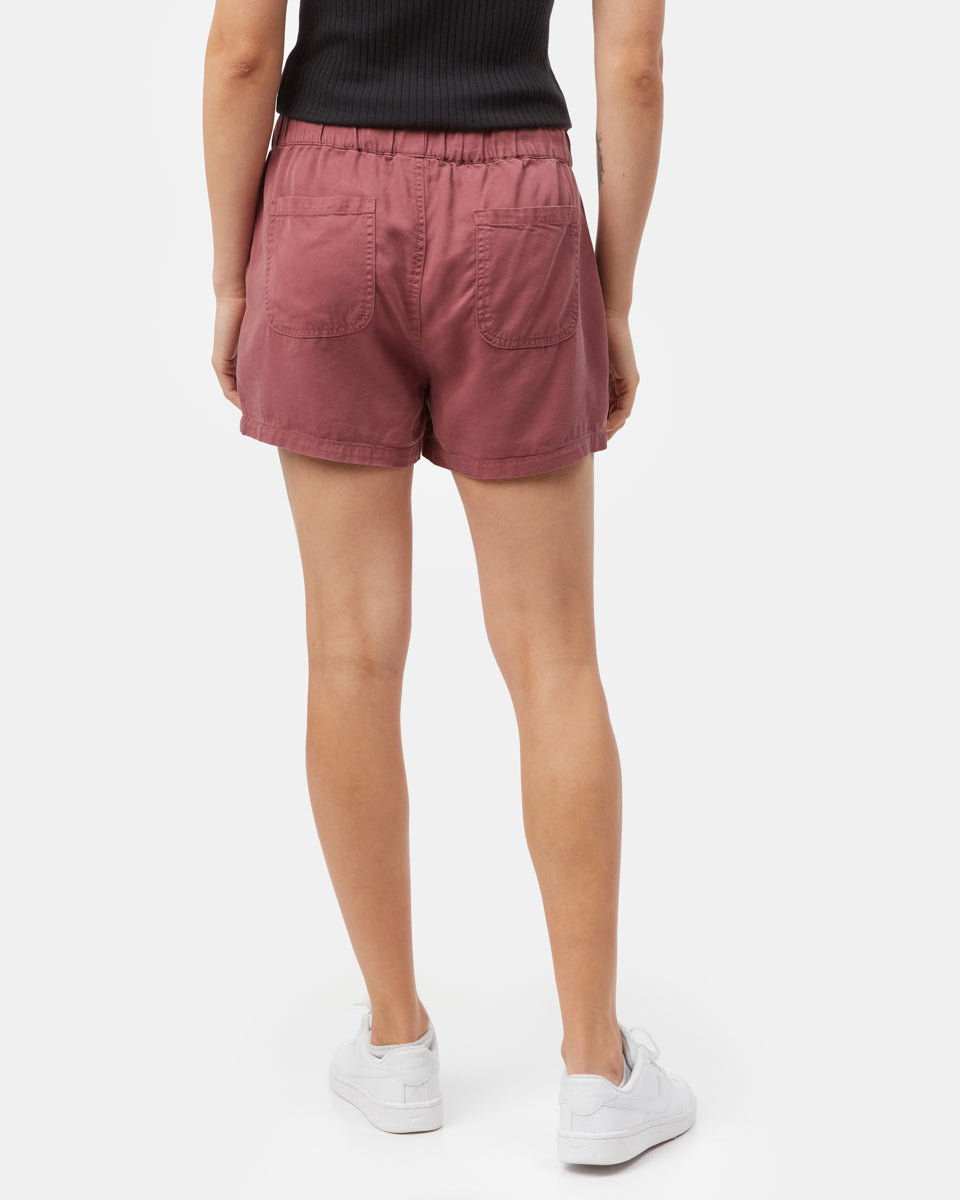Red Women's Casual Summer Shorts