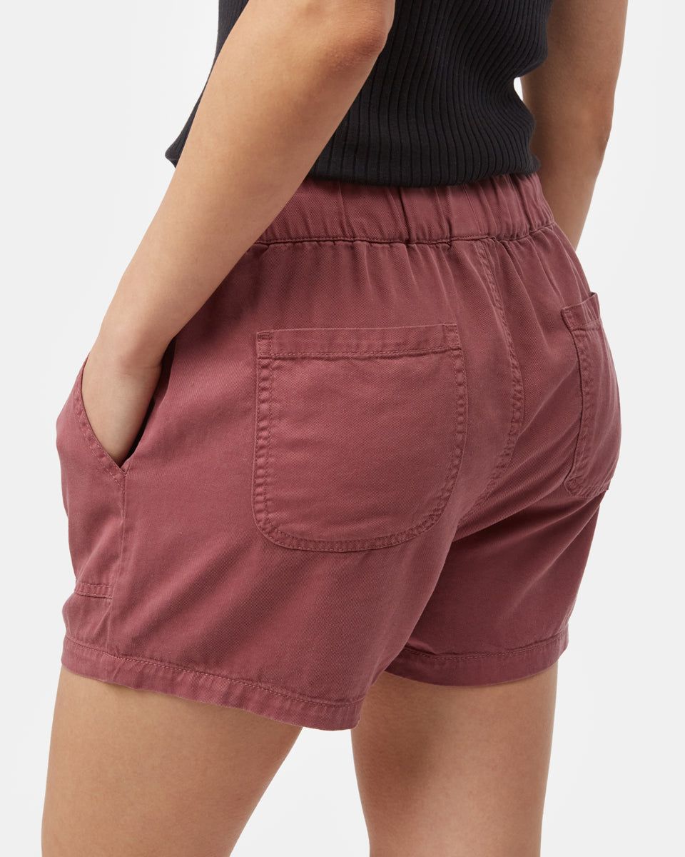 Red Women's Casual Summer Shorts