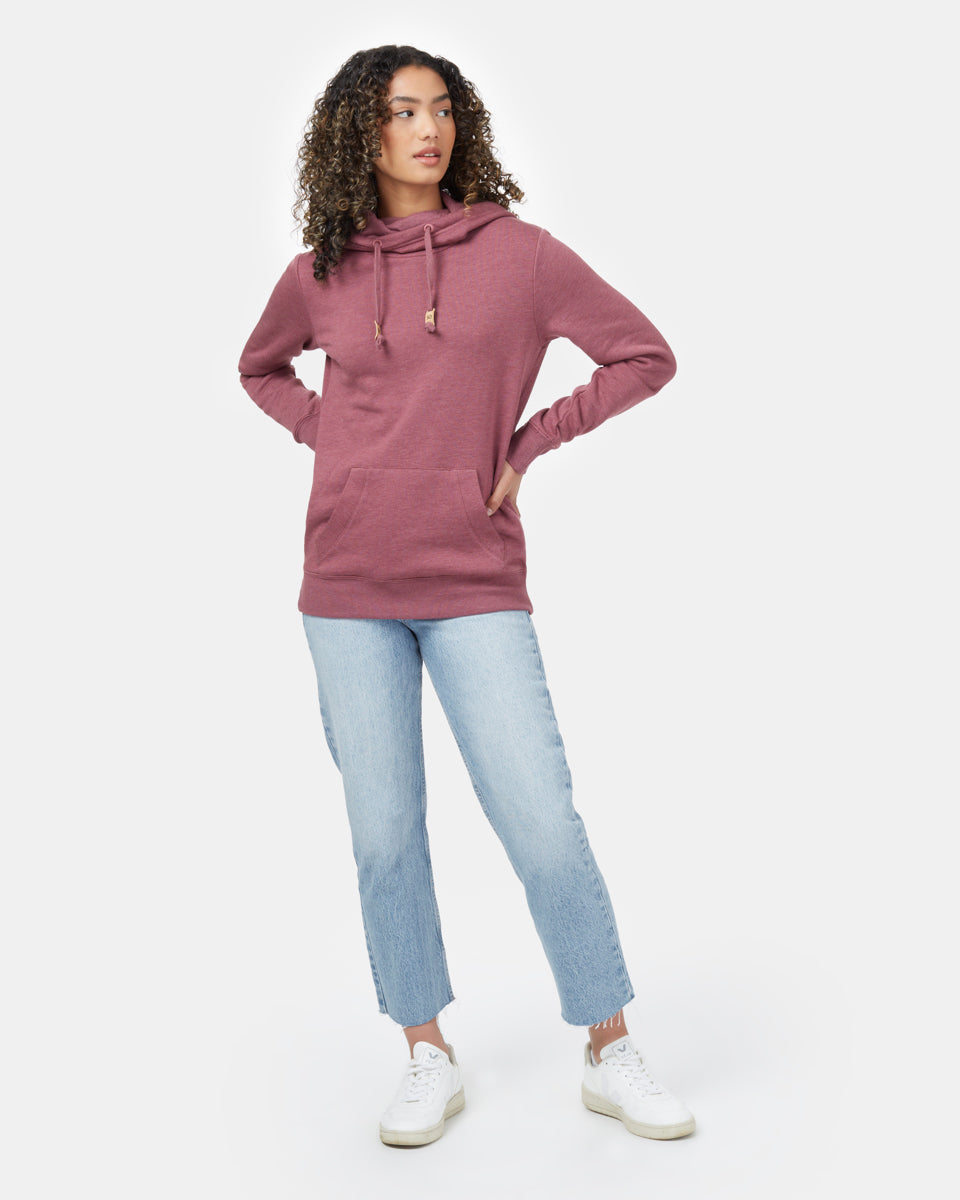 Red Women's Eco-Friendly Pullover Hoodie