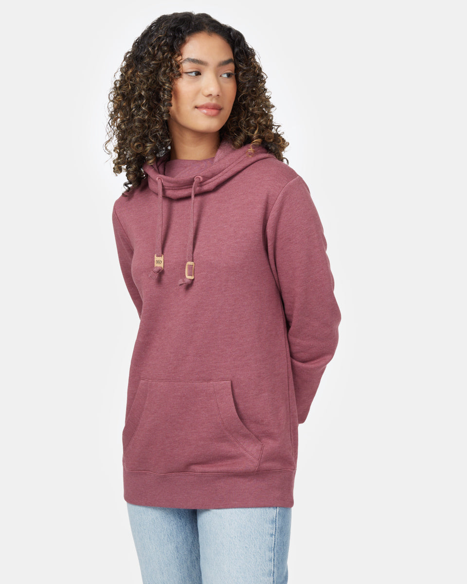 Red Women's Eco-Friendly Pullover Hoodie