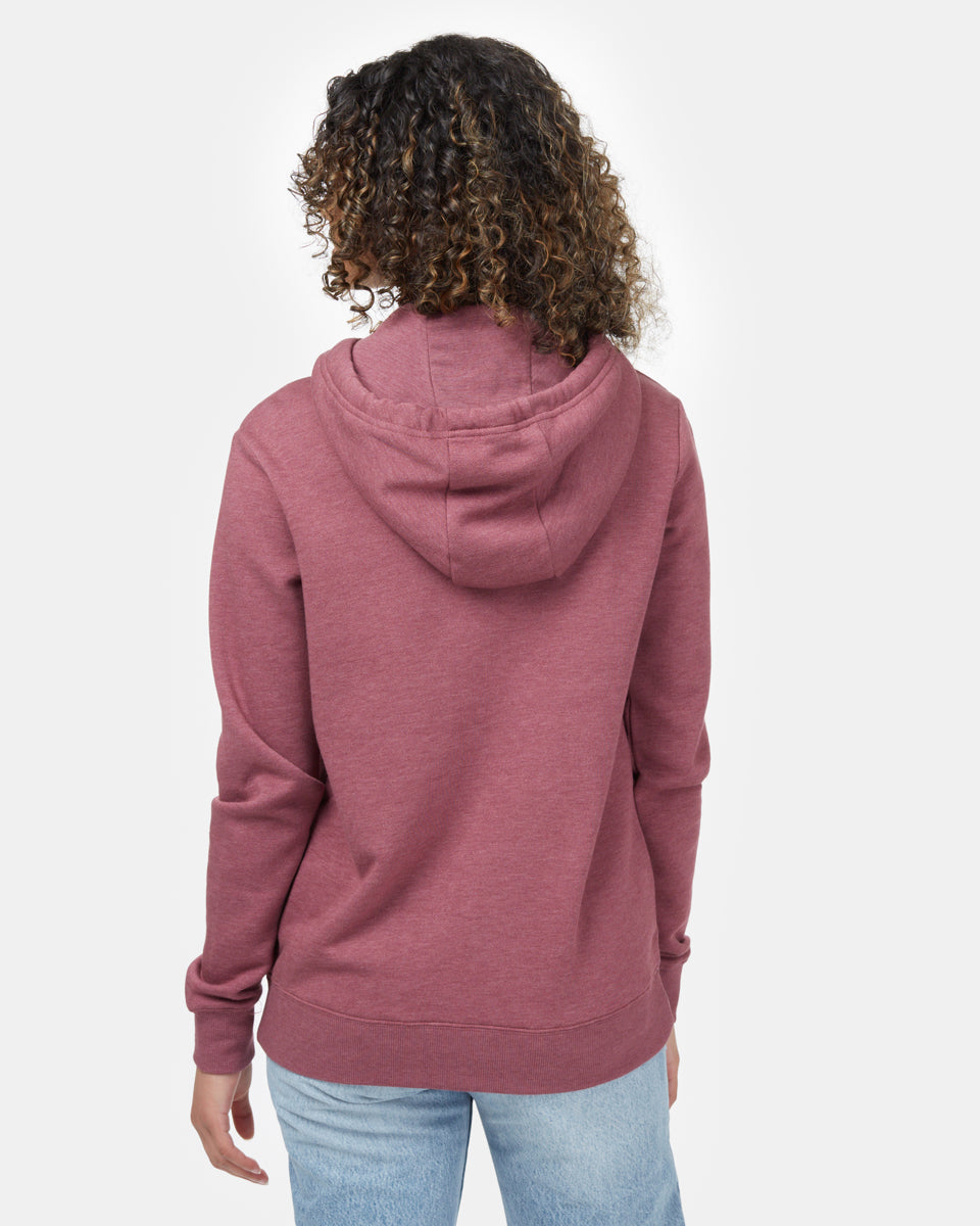 Red Women's Eco-Friendly Pullover Hoodie