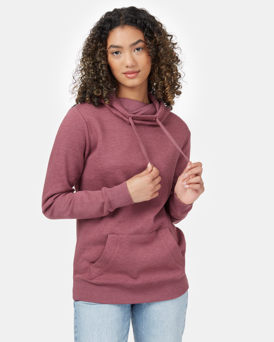 Red Women's Eco-Friendly Pullover Hoodie
