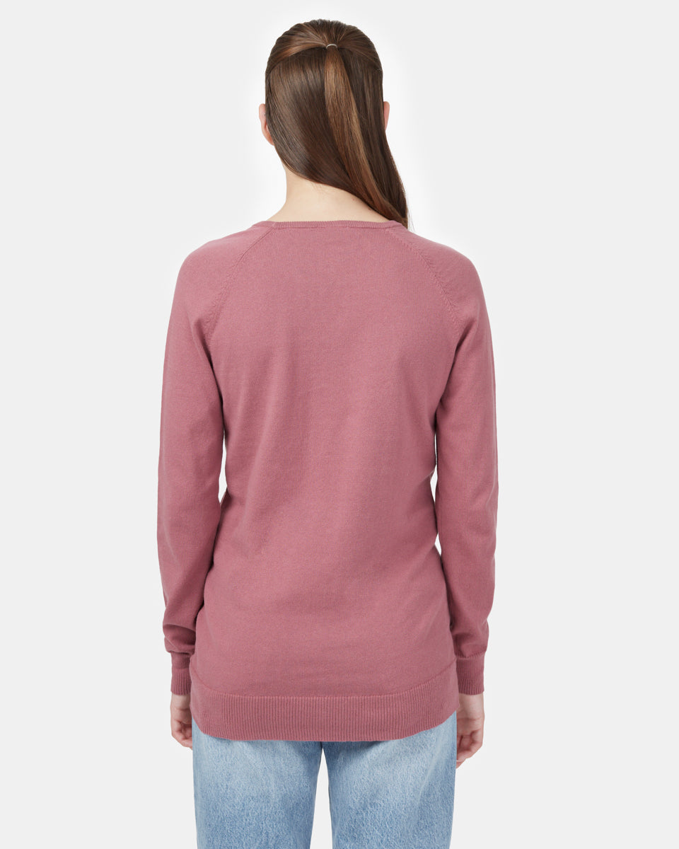 Red Women's Longsleeve Crossover Jumper