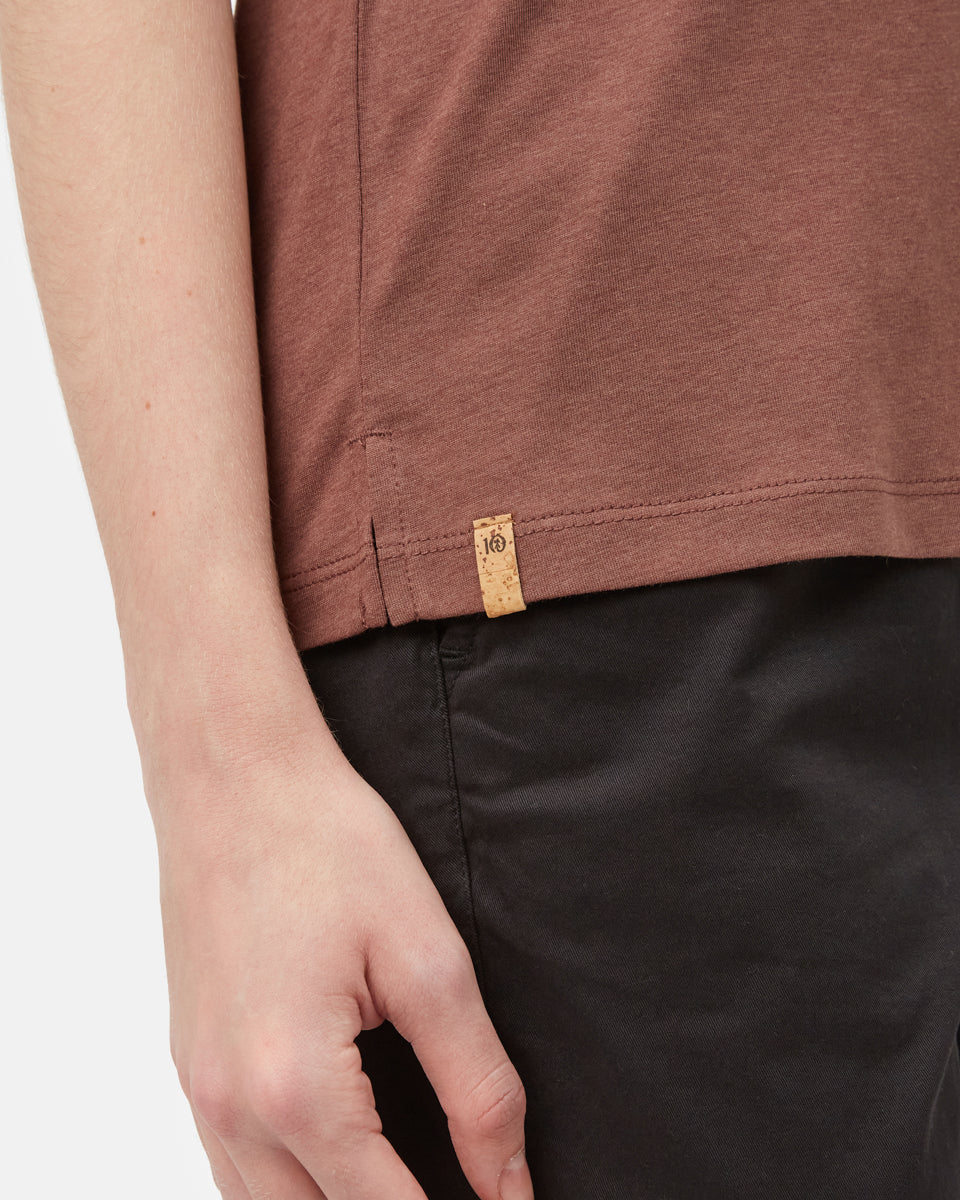 Red Women's Recycled V-Neck Tank Top