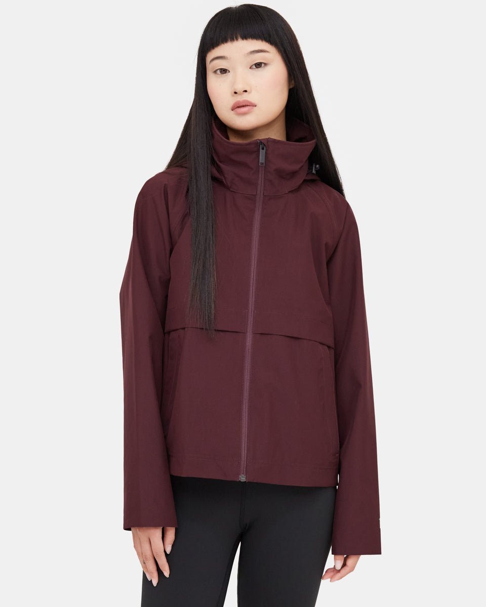 Red Women's Repreve Rain Jacket