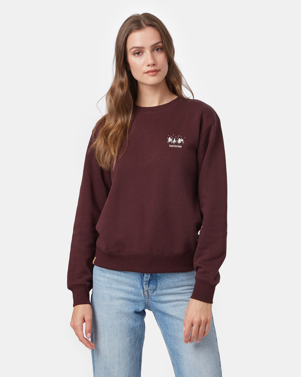 Red Women's Tree Graphic Sweatshirt