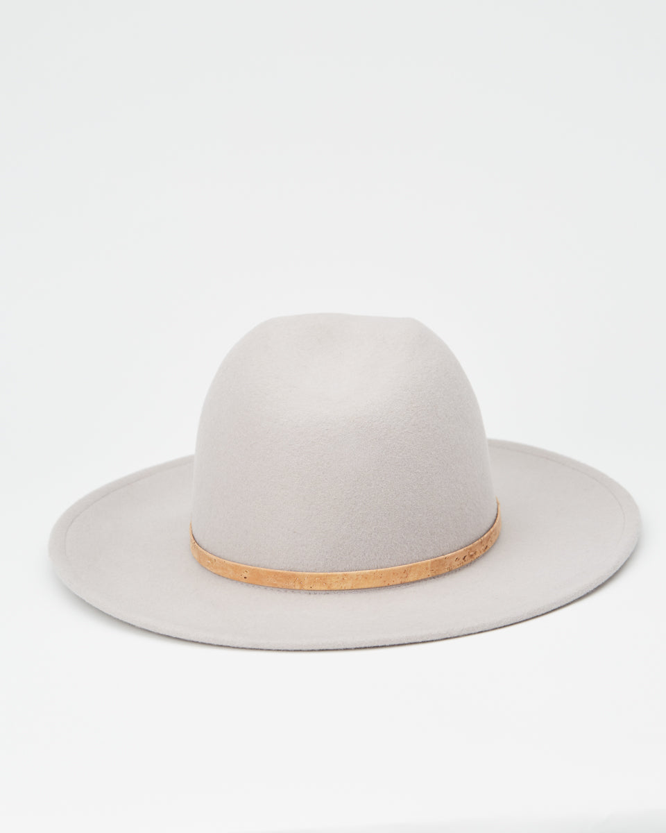 Gray Recycled Wool Fedora