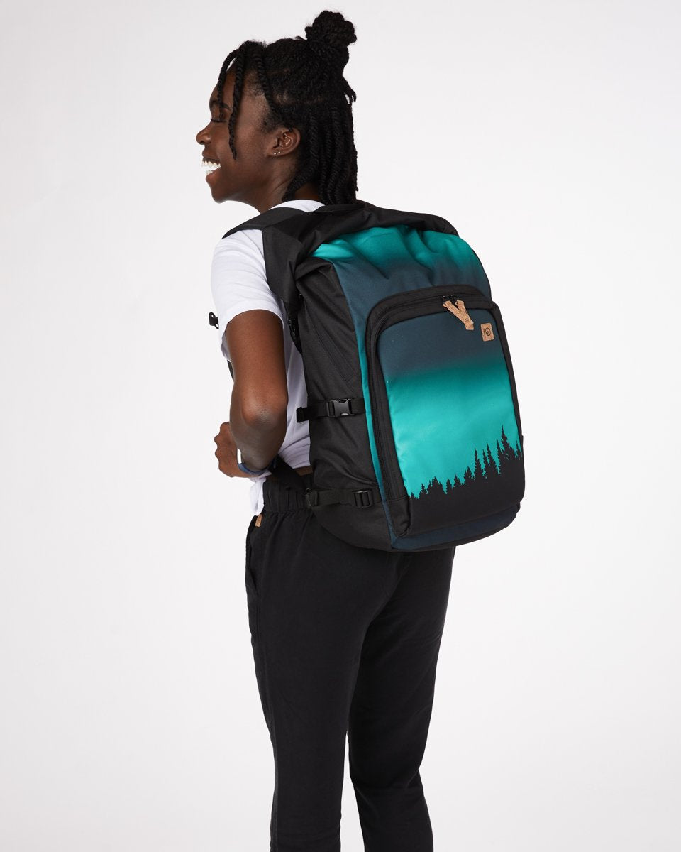 Black,Green 35L Travel Backpack