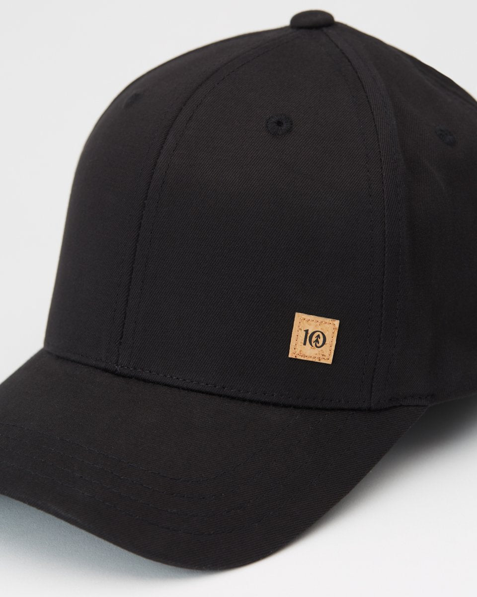 Black Adjustable Cork Baseball Cap