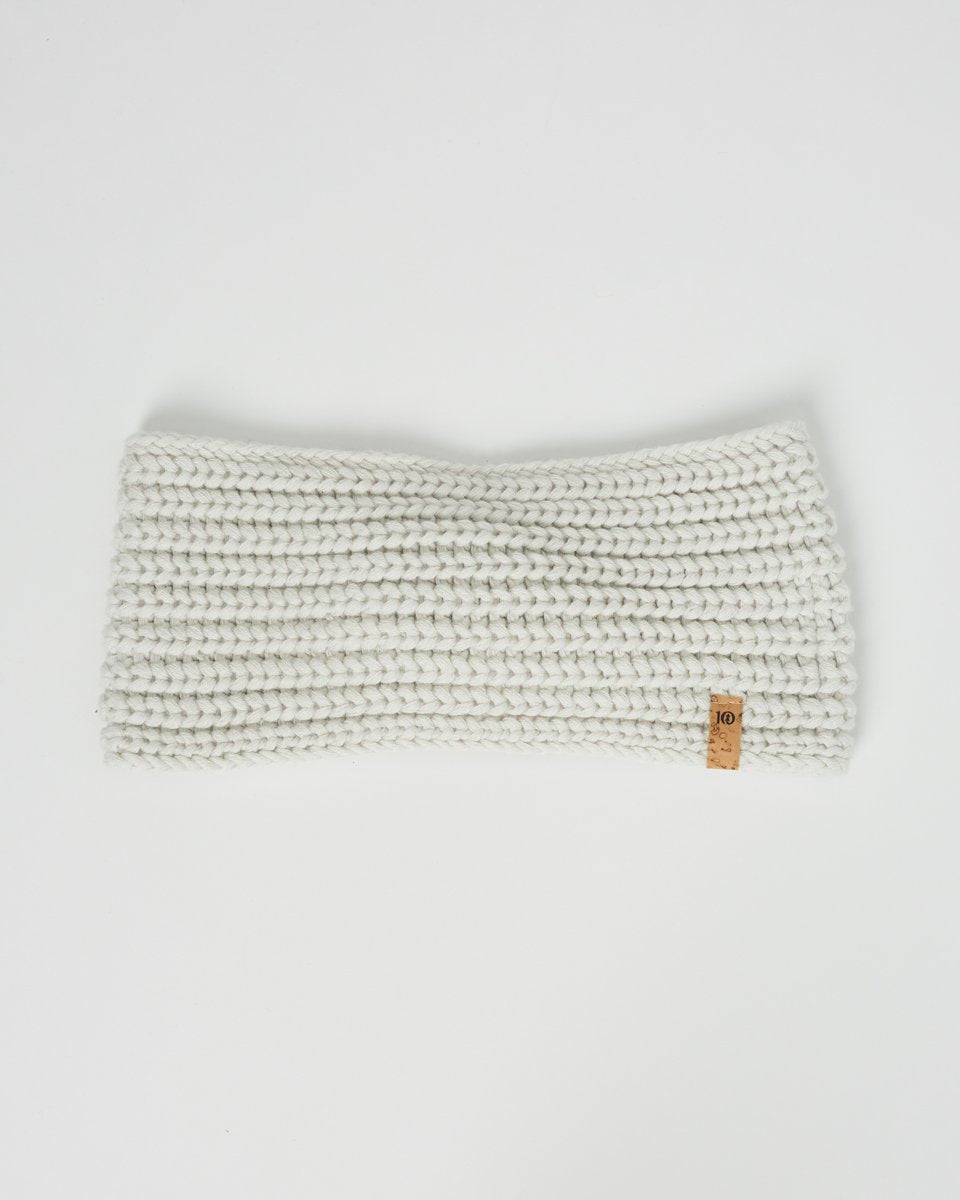 Black Organic Cotton Knit Hair Bandeau