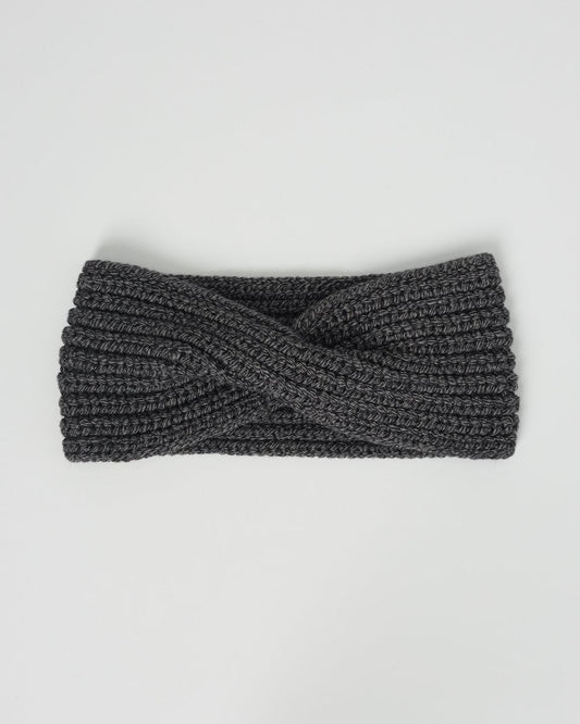 Black Organic Cotton Knit Hair Bandeau