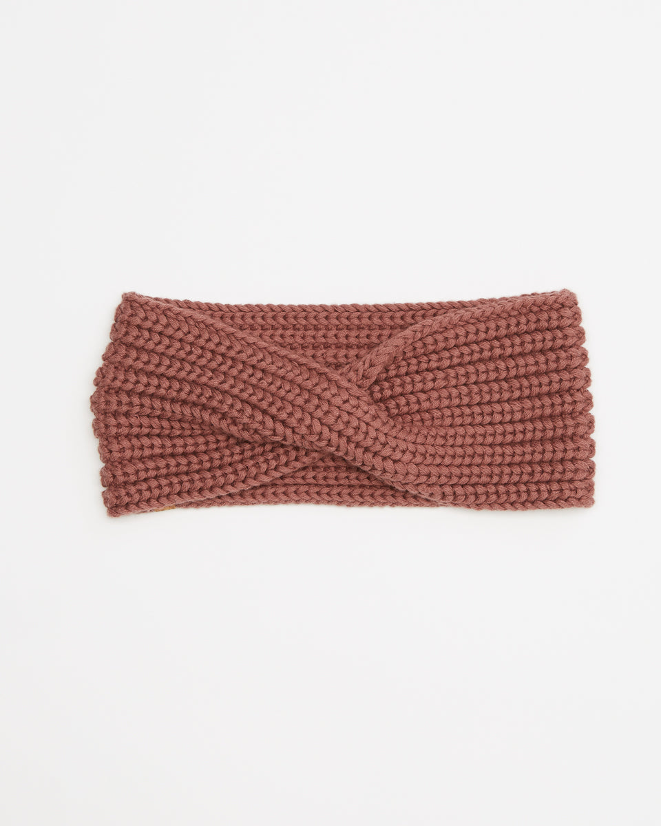 Red Organic Cotton Knit Hair Bandeau