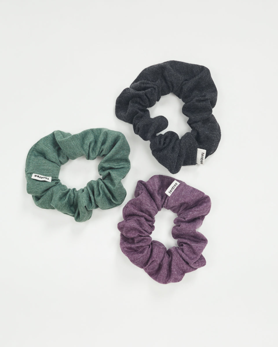 Blue,Purple 3-Pack Hair Loop Scrunchies