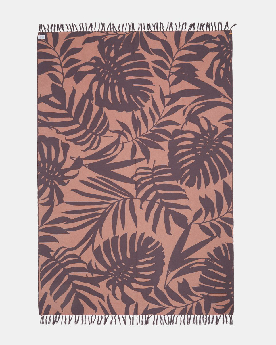 Gray,Pink Organic Cotton Pattern Beach Towel Blanket