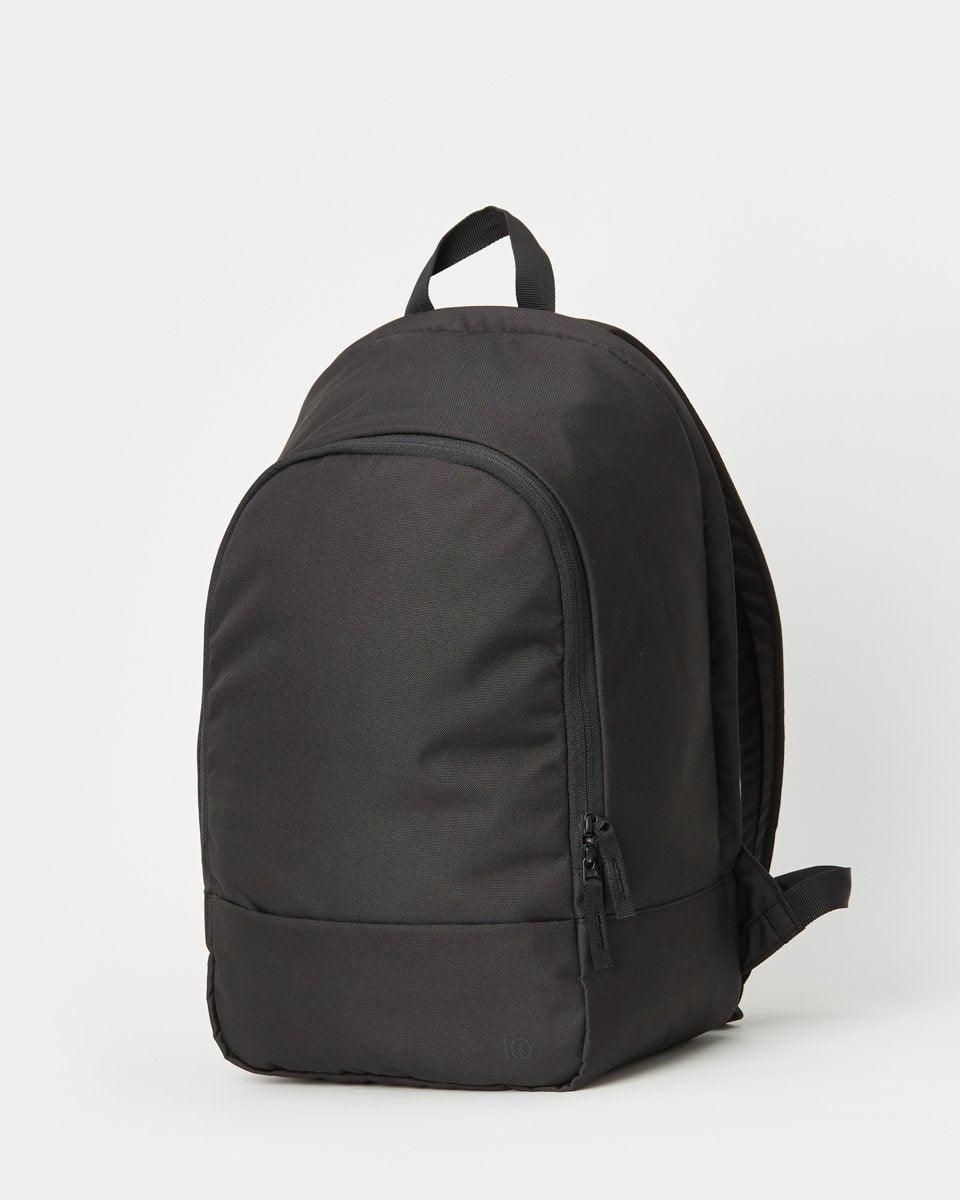 Black Organic Cotton 19L Black Backpack