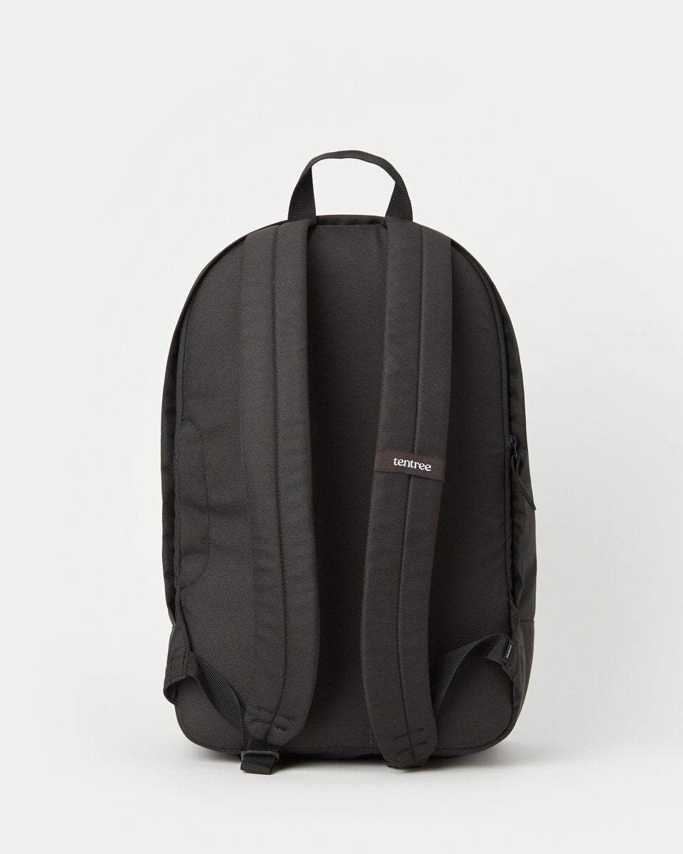 Black Organic Cotton 19L Black Backpack