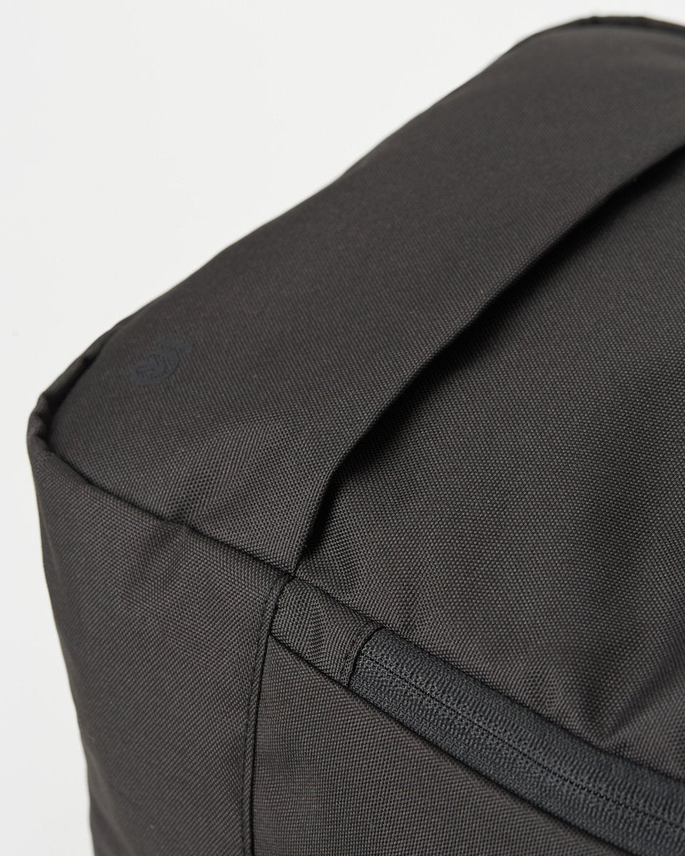 Black Organic Cotton 19L Black Backpack