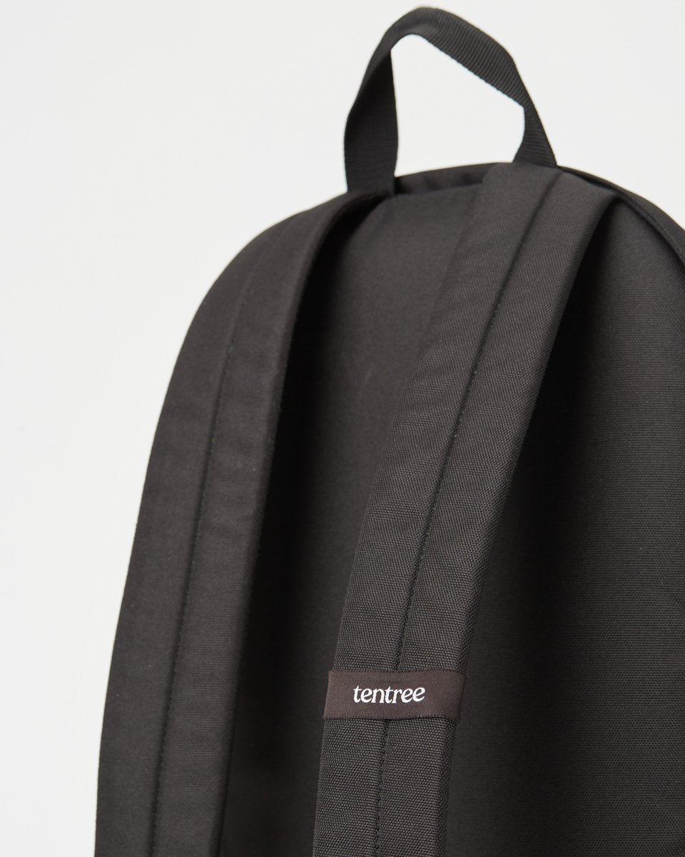 Black Organic Cotton 19L Black Backpack