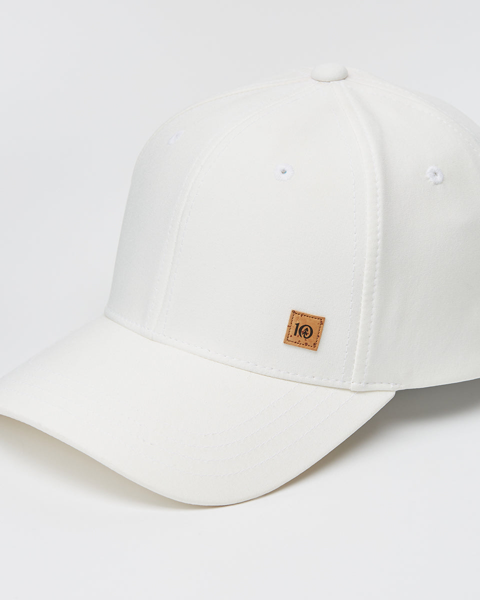 White Adjustable Cork Baseball Cap