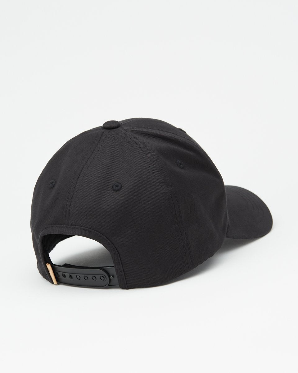 Black Adjustable Organic Cotton Baseball Cap