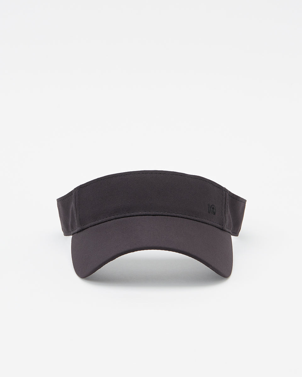 Black Recycled Polyester Sun Visor Hat