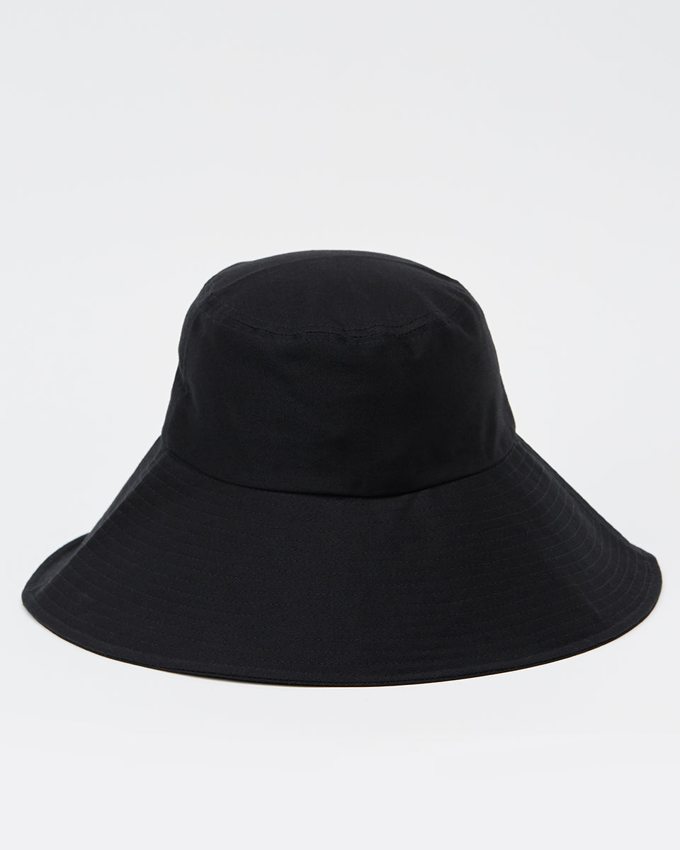 Black Organic Cotton Bucket Hat