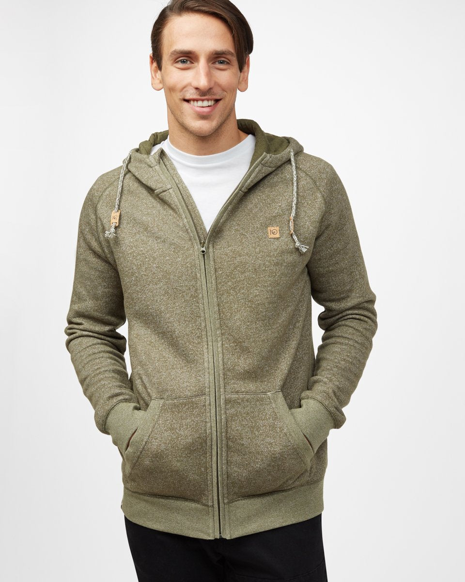 Green Men's Eco-Friendly Zip-Up Hoodie