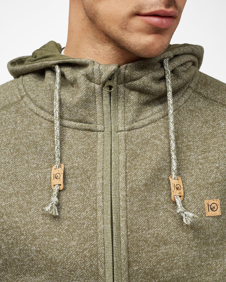 Green Men's Eco-Friendly Zip-Up Hoodie