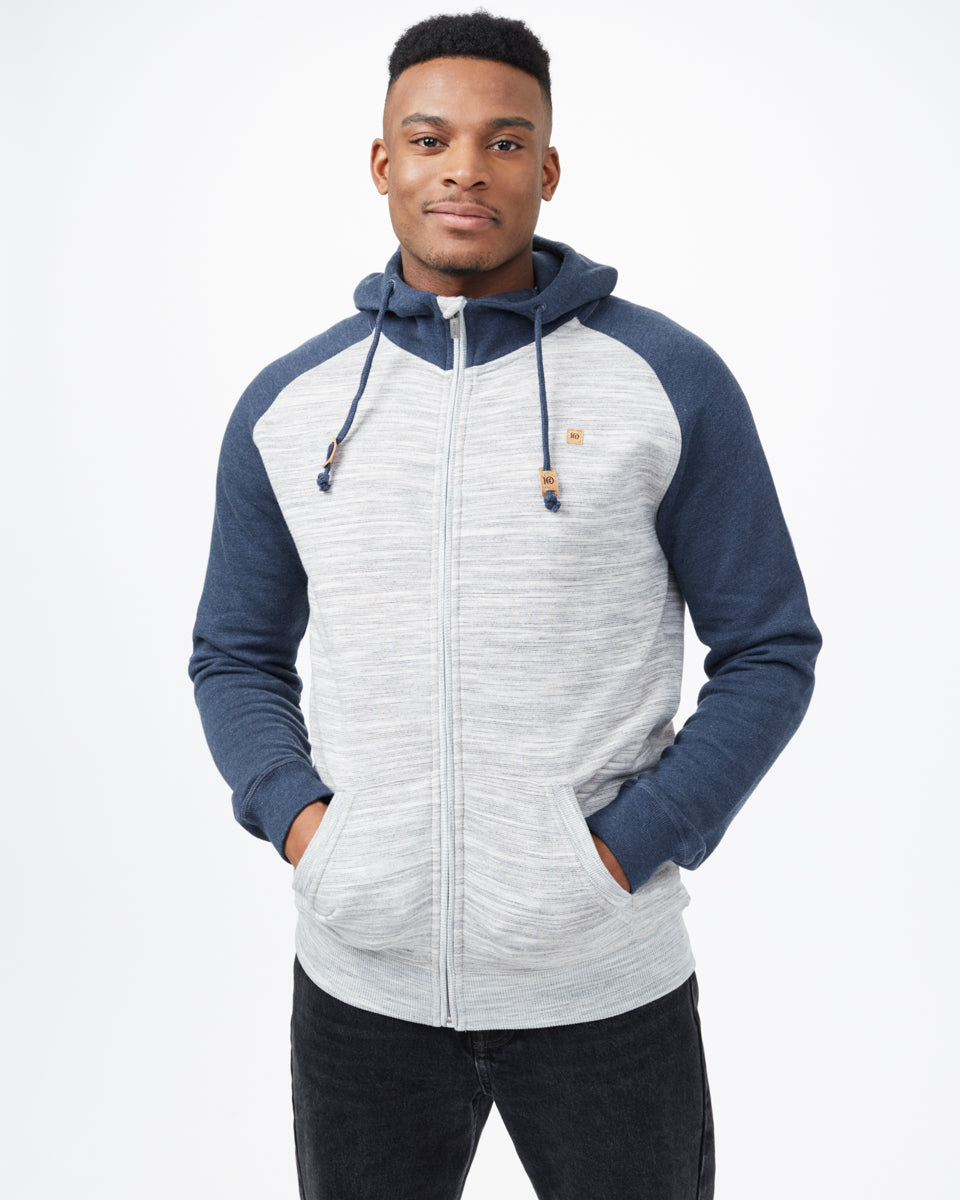 Gray Men's Eco-Friendly Zip-Up Hoodie