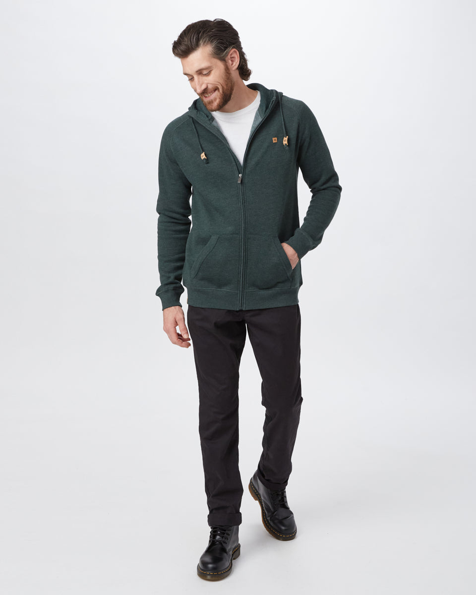 Green Men's Eco-Friendly Zip-Up Hoodie