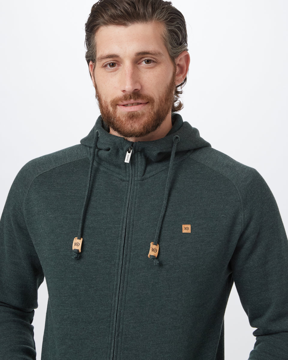 Green Men's Eco-Friendly Zip-Up Hoodie