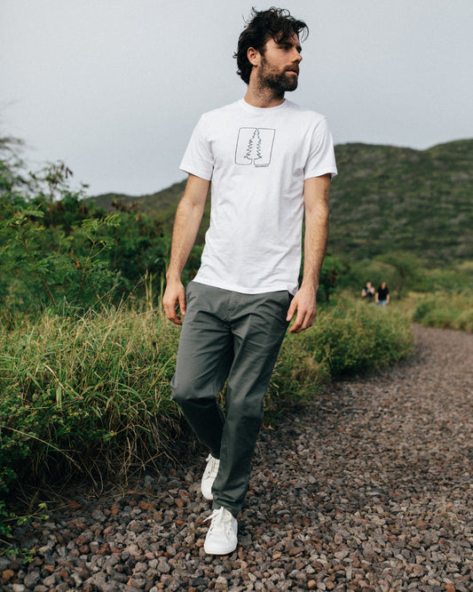 Gray Men's Organic Cotton Trousers