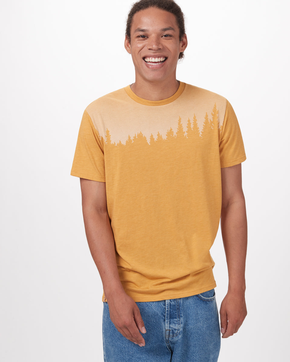 Brown Tree Graphic Crew Neck T-Shirt