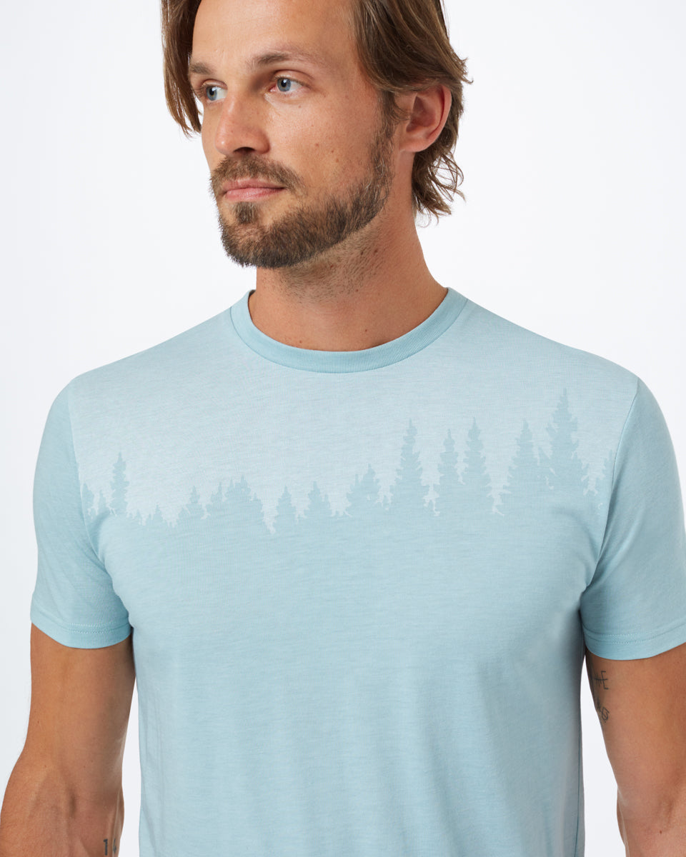 Blue Tree Graphic Crew Neck T-Shirt