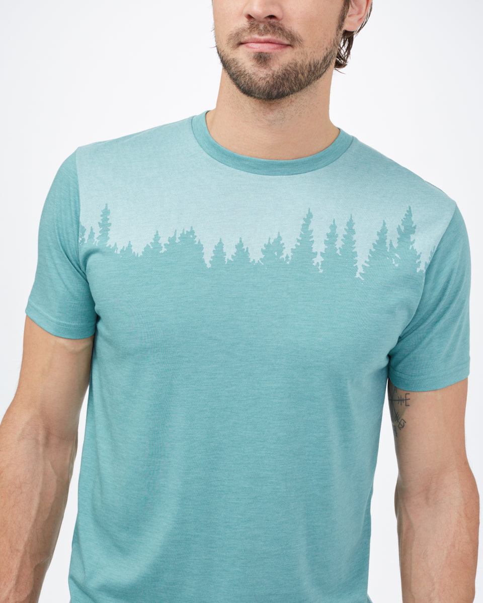 Blue Tree Graphic Crew Neck T-Shirt