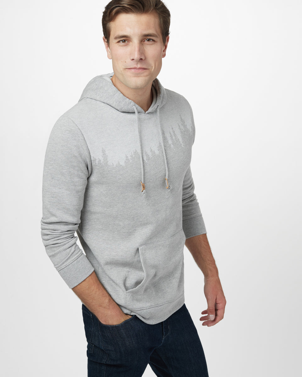 Gray Treelinen Graphic Pullover