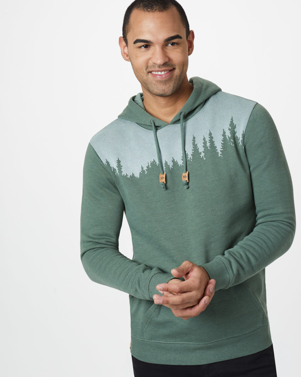 Green Treelinen Graphic Pullover