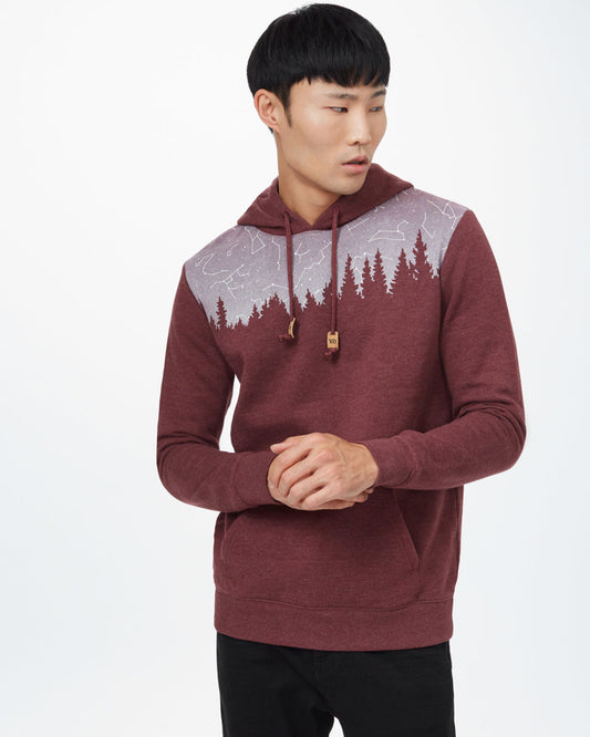 Red Tree Graphic Hooded Pullover