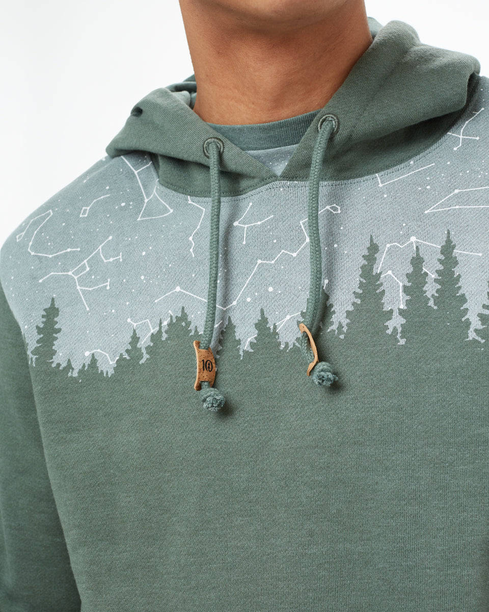 Green Tree Graphic Hooded Pullover