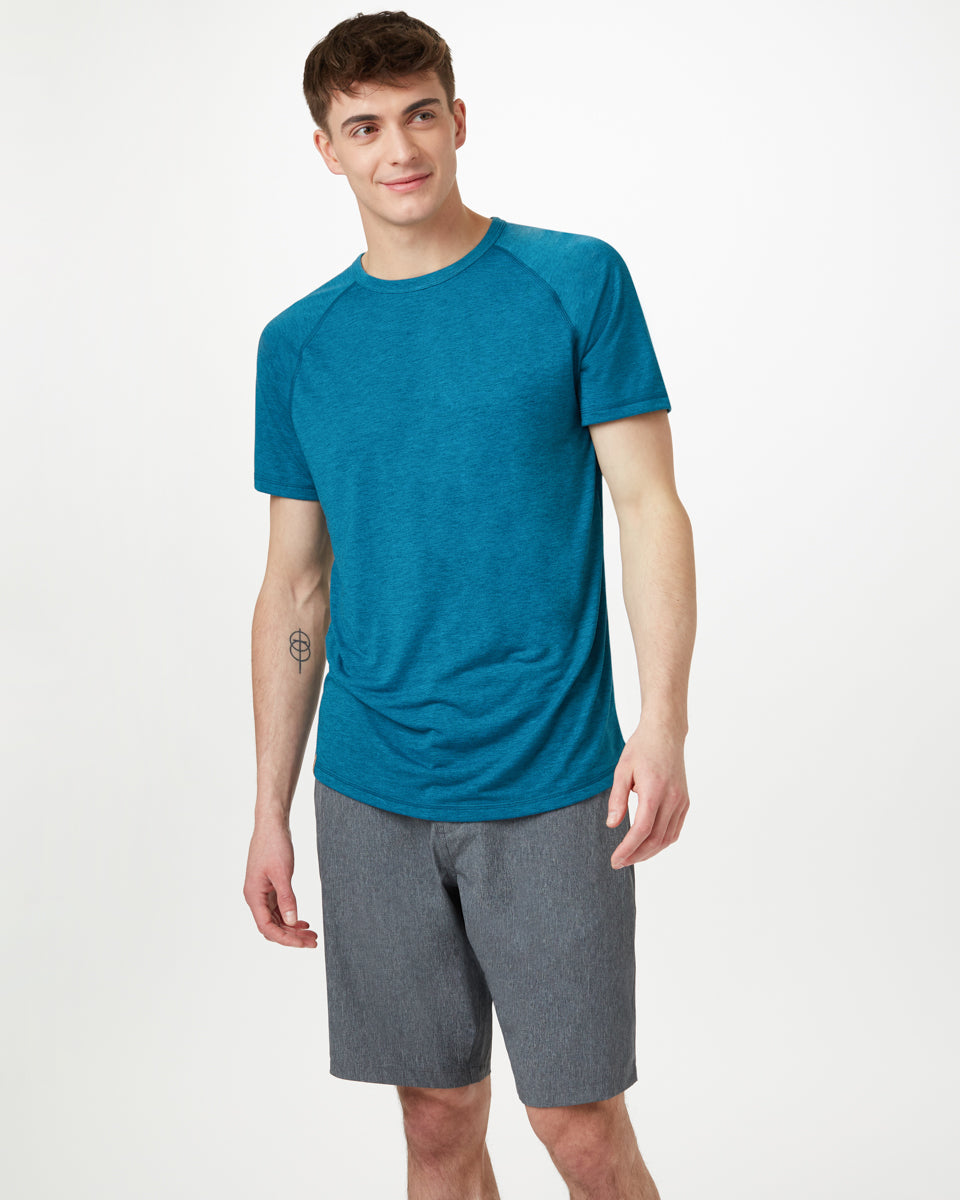 Blue Men's Repreve Polyester T-Shirt