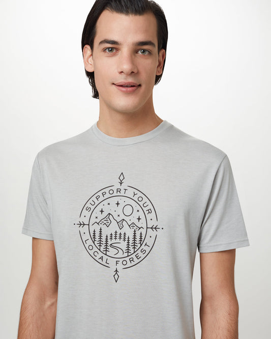 Gray Men's Eco-Friendly Graphic Tee