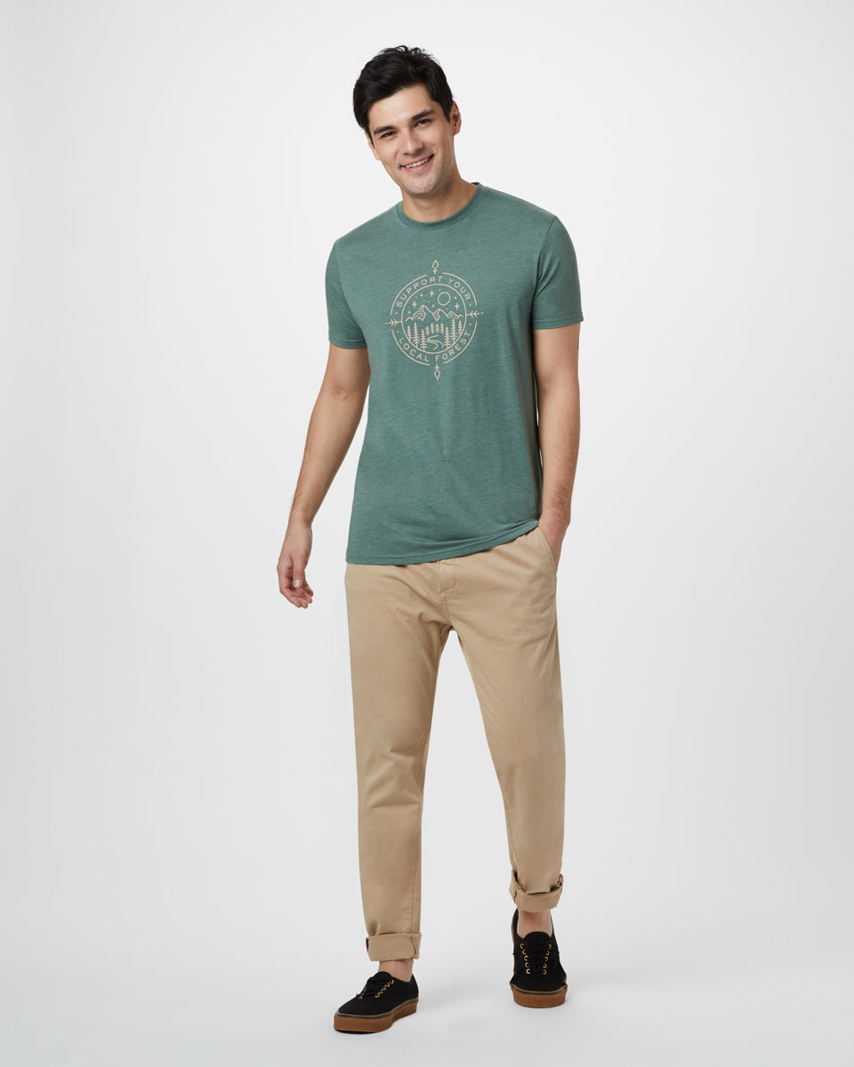 Green Men's Eco-Friendly Graphic Tee