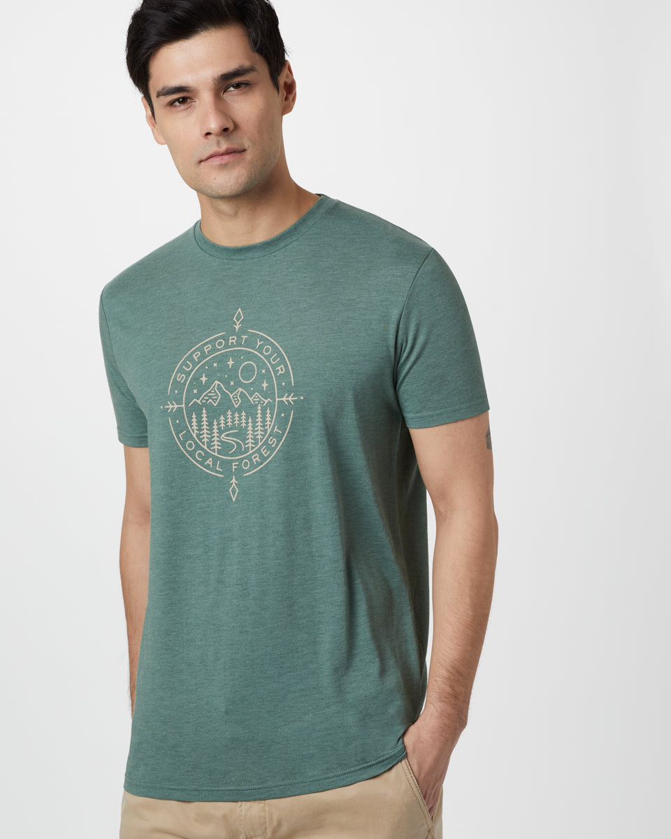 Green Men's Eco-Friendly Graphic Tee