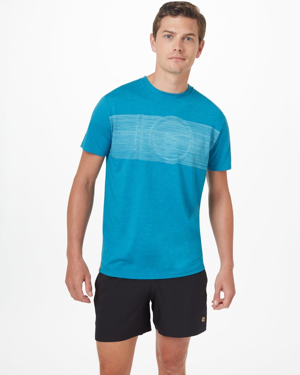 Blue Men's Graphic Tee