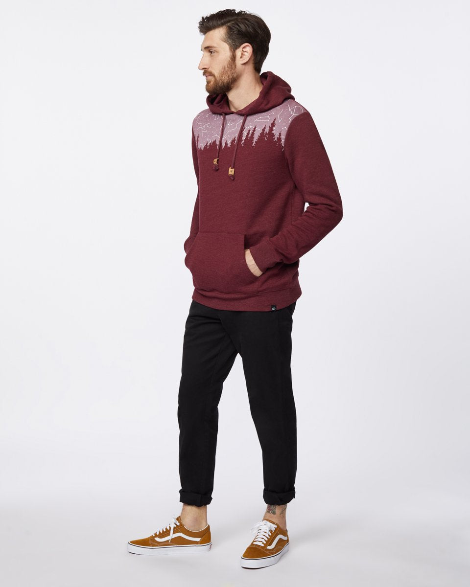 Red Tree Graphic Hooded Pullover