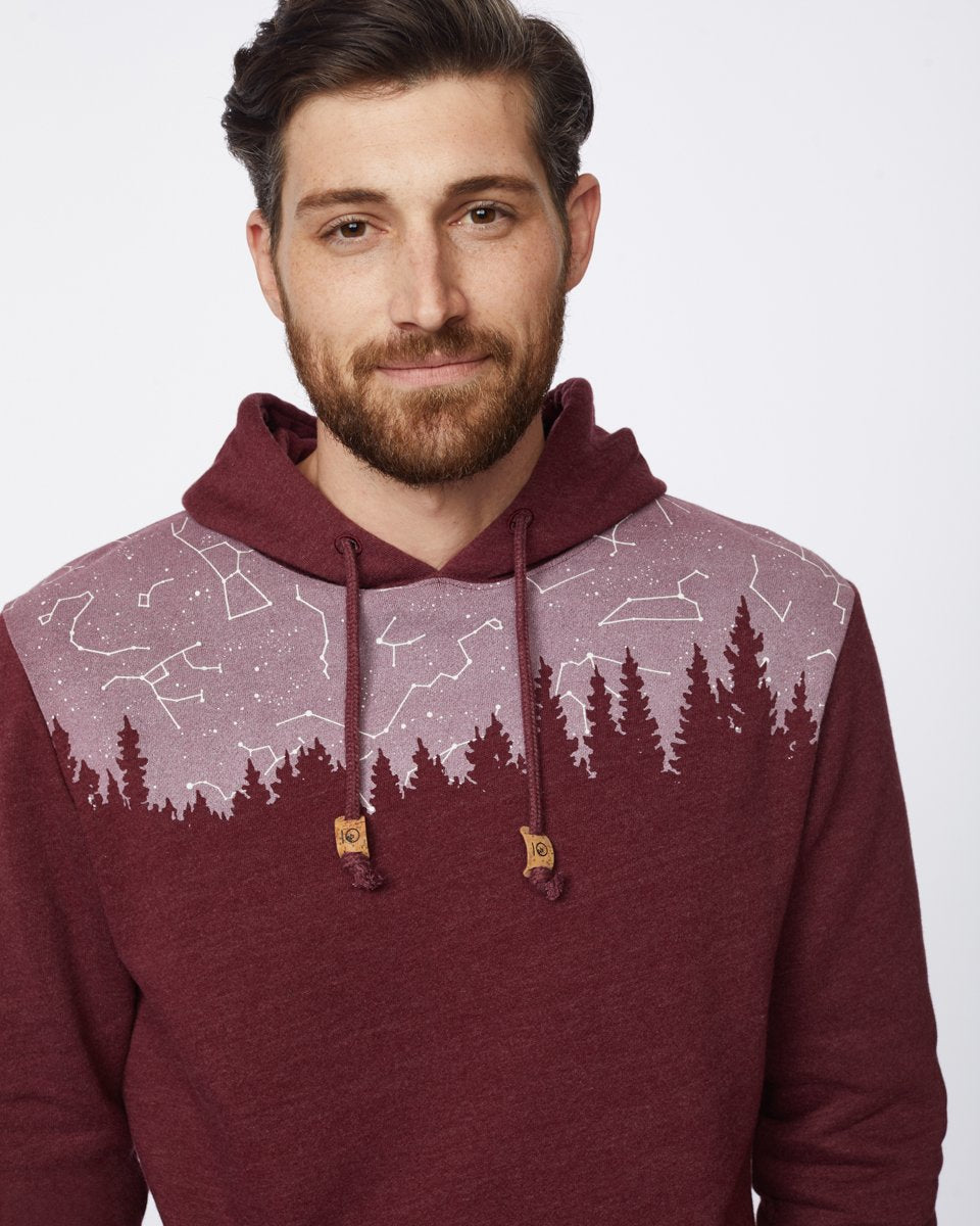 Red Tree Graphic Hooded Pullover